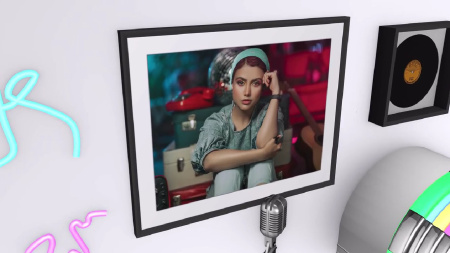 پروژه آماده پریمیر گالری عکس در سالن غذاخوری