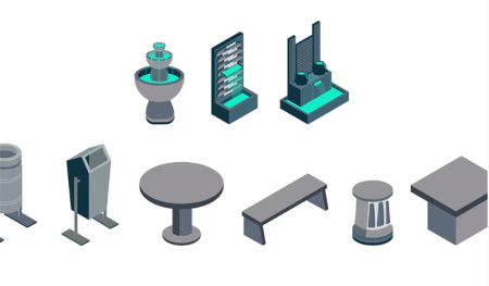 دانلود وکتور المان های باغ