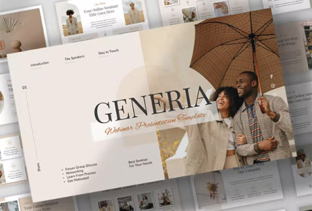 قالب پاورپوینت وبینار Generia