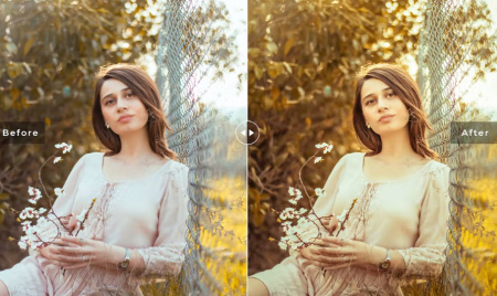 پریست طلایی فتوشاپ Golden Presets