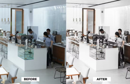 پریست فتوشاپ با تم نقره ای