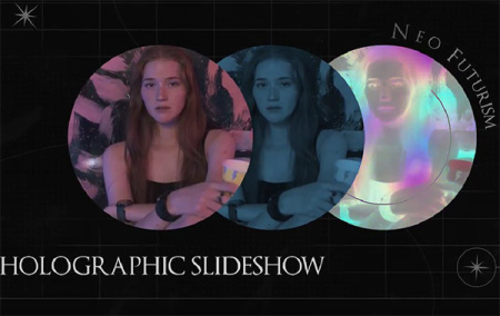 پروژه افتر افکت اسلایدشو هولوگرافیک Holographic Slideshow
