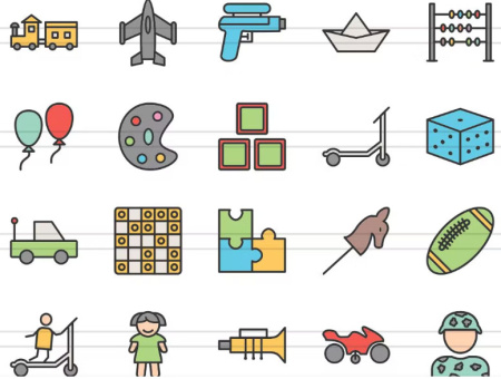 دانلود 50 آیکون اسباب بازی Kids Toys