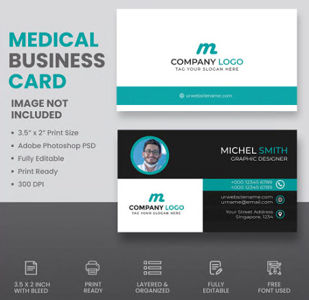 کارت ویزیت ارتوپدی لایه باز