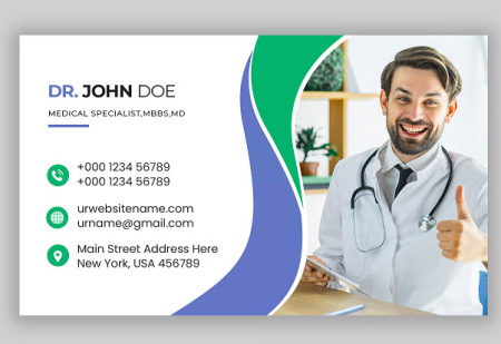 دانلود کارت ویزیت ارتوپدی لایه باز