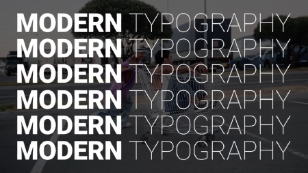 دانلود پروژه پریمیر 12 تایپوگرافی مدرن Modern Typography