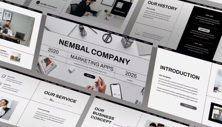 تم پاورپوینت تبلیغات اپلیکیشن NEMBAL