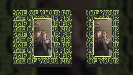 پروژه پریمیر پست و استوری اینستاگرام نئونی