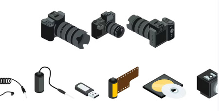 وکتور وسایل فیلمبرداری