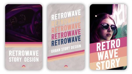 پروژه آماده افتر افکت 12 استوری اینستاگرام رترو