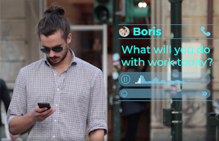 پروژه پریمیر مجموعه عناصر چت و ارسال پیام