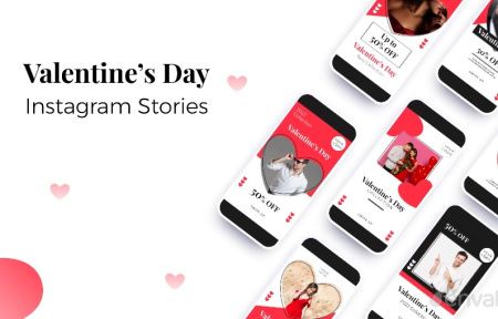 پروژه افتر افکت استوری اینستاگرام فروش ویژه روز ولنتاین