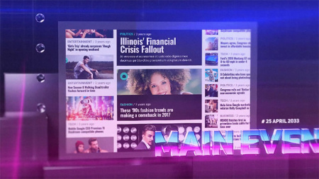 دانلود پروژه افتر افکت خبری Web News Announce