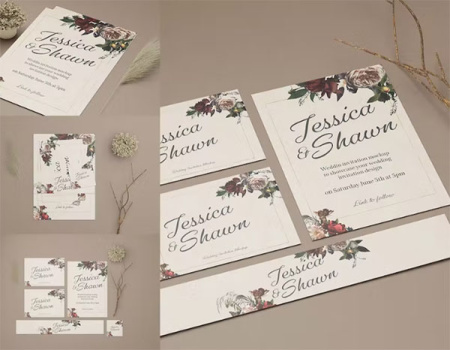 4 موکاپ کارت عروسی