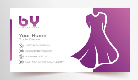 کارت ویزیت لایه باز لباس زنانه