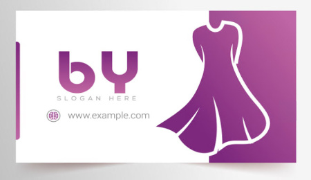 طرح لایه باز کارت ویزیت پوشاک زنانه