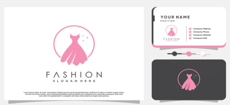 دانلود طرح لایه باز کارت ویزیت پوشاک زنانه