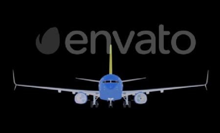 ترانزیشن کروماکی سه بعدی هواپیما 3D Airplane Transition