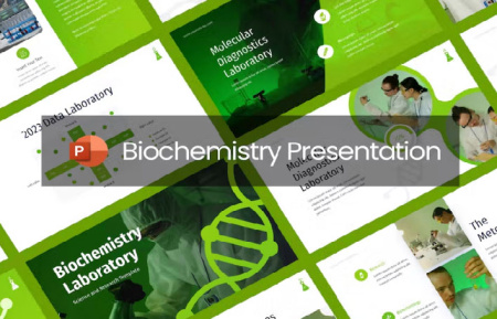 دانلود قالب پاورپوینت بیوشیمی Biochemistry Laboratory