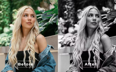 پریست سیاه برای فتوشاپ