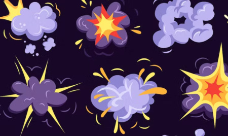 دانلود وکتور انفجار Boom Explosion