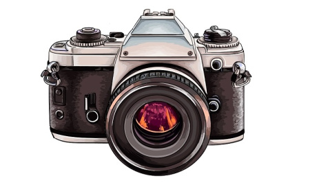 وکتور گرافیکی و کارتونی دوربین عکاسی