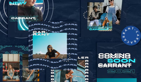 دانلود قالب اینستاگرام CARRANT