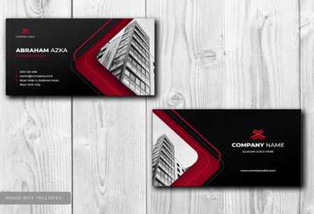کارت ویزیت لایه باز ساختمانی Construction business card