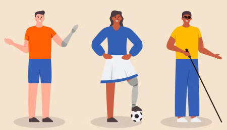 وکتور افراد معلول