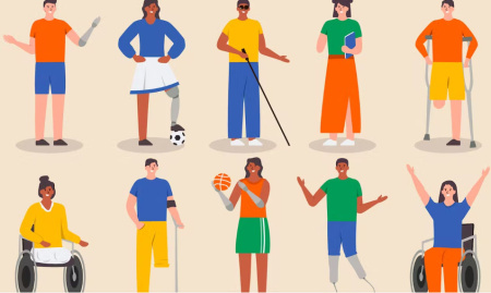 دانلود وکتور افراد معلول