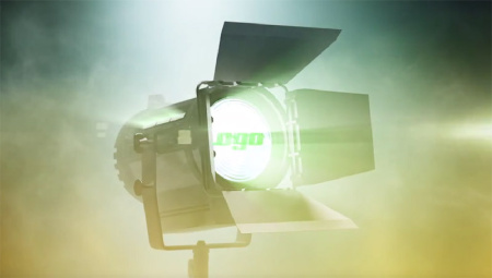 پروژه افتر افکت لوگو نورپردازی صحنه Film Light Logo