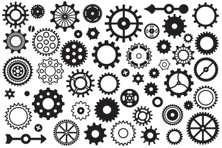 طرح وکتور چرخ دنده برای فتوشاپ