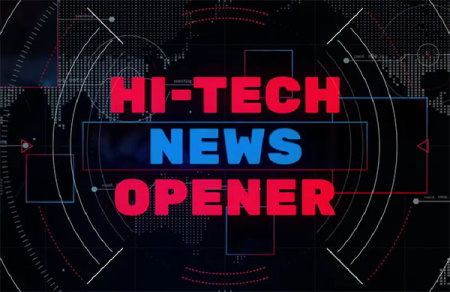 پروژه افتر افکت افتتاحیه اخبار فناوری Hi-Tech News Opener