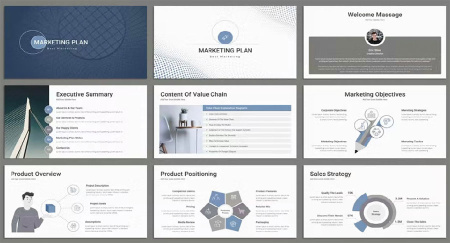 دانلود تم پاورپوینت بازاریابی Marketing Plan