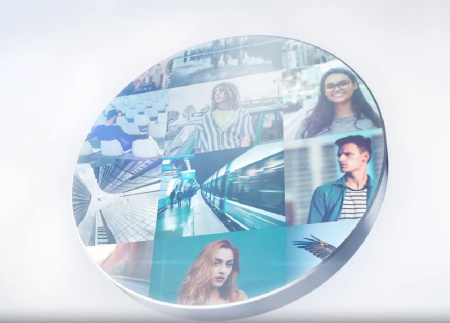 پروژه لوگو پریمیر چند صفحه ای Multiscreen 3D Logo Intro