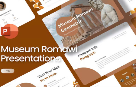 قالب پاورپوینت موزه Museum Romawi