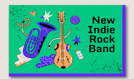 طرح لایه باز کارت ویزیت آموزشگاه موسیقی music business card