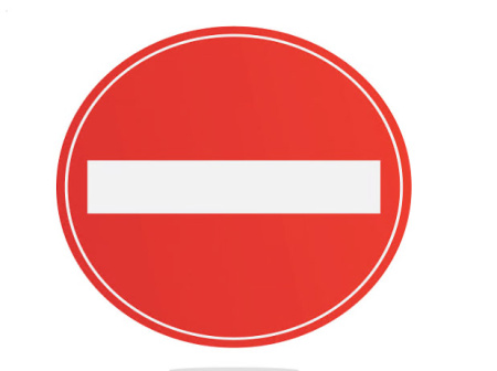 وکتور ورود ممنوع No entry sign