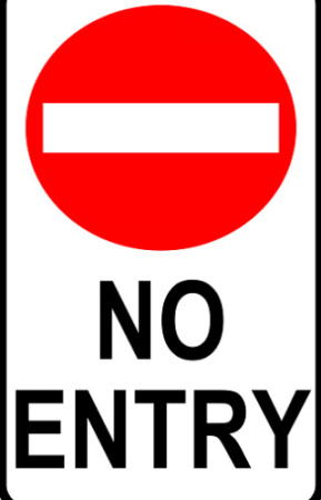 فایل وکتور تابلو ورود ممنوع  No entry sign