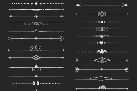 دانلود وکتور خط جداکننده Page dividers