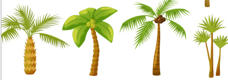 وکتور نخل palm trees