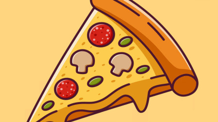 وکتور پیتزا + فایل لایه باز Pizza set