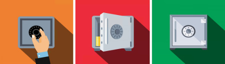 ایکون گاوصندوق بانک Bank safe icon