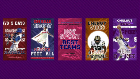 پروژه افتر افکت 5 استوری و ریلز اینستاگرام ورزشی