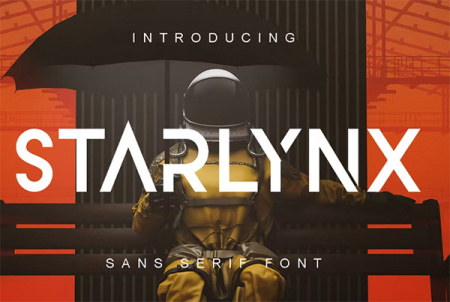 دانلود رایگان فونت ساده انگلیسی Starlynx