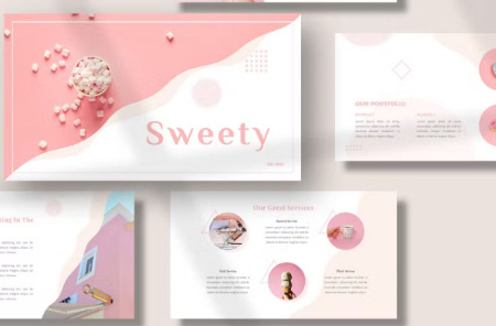 قالب پاورپوینت Sweety