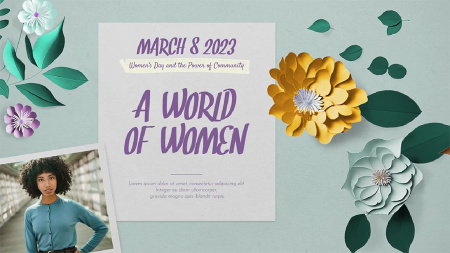 پروژه افتر افکت اینترو روز جهانی زن با گل