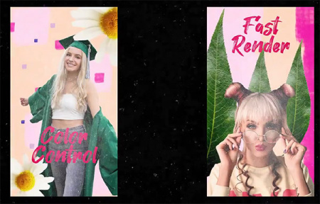 پروژه افتر افکت 10 استوری اینستاگرام تابستانی گل دار