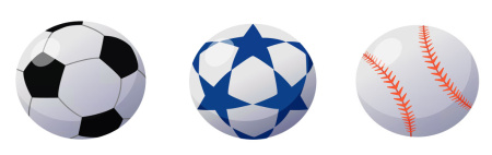 وکتور لایه باز توپ فوتبال ball set