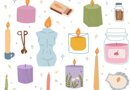 وکتور کلیپ آرت شمع